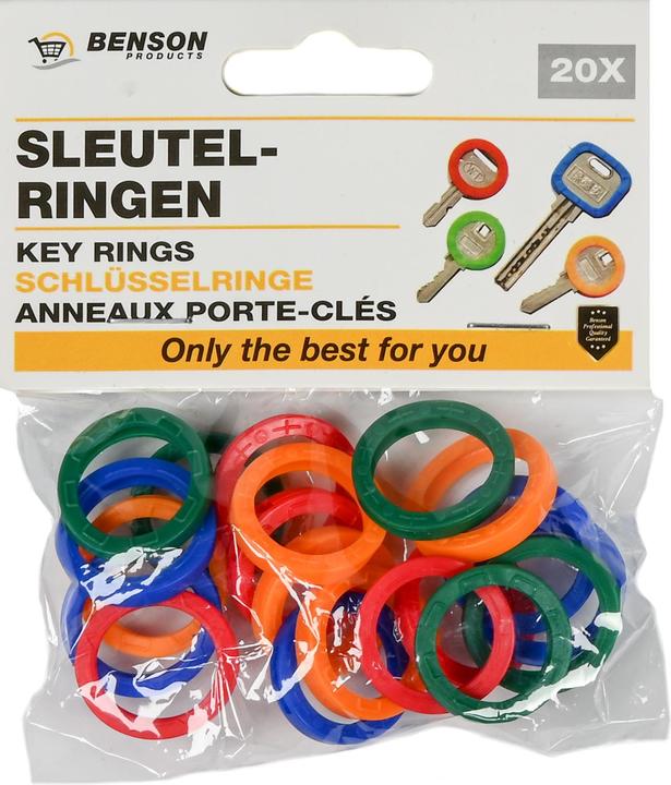 Image du produit Stahlex Anneaux porte-clés 20 pcs