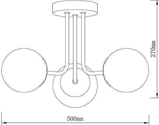 Produktbild Domoletti Luminaire ceiling RAILE, 120 W, E27 (E27)