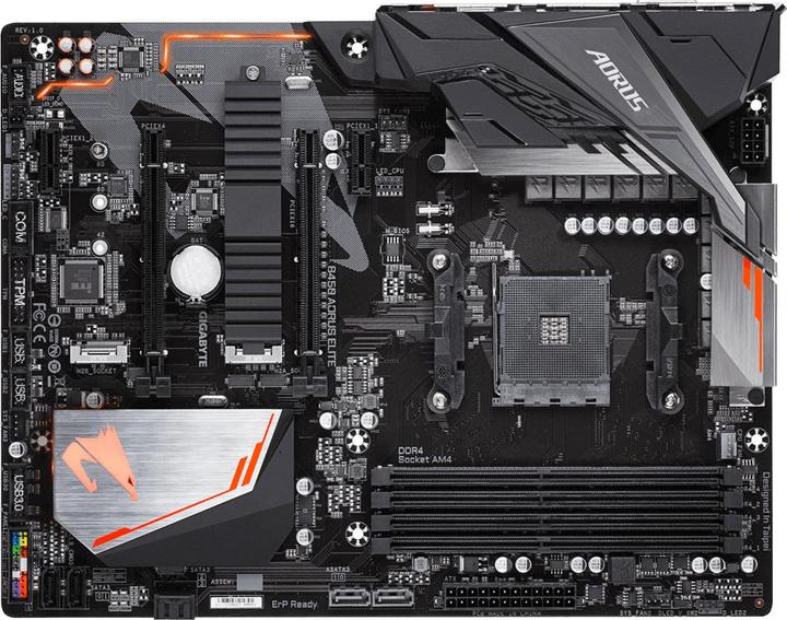 Actual product image Gigabyte B450 Aorus Elite (AM4, AMD B450, ATX)