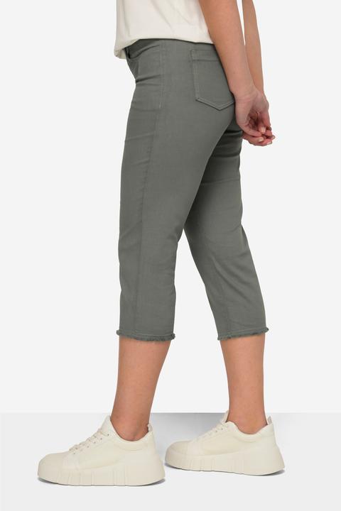 Actual product image Laurasøn Capri Pants Jeggings Fringe Hem Elastic Waistband Recycled Materials (56)