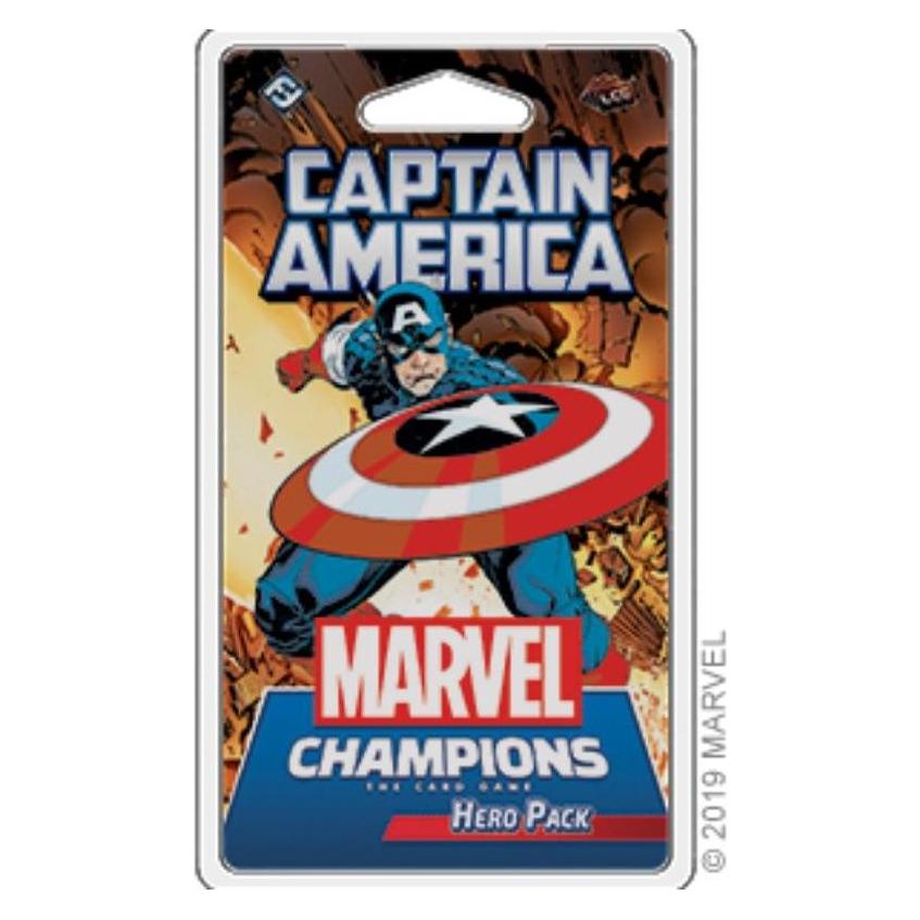 FFG Gioco di carte Marvel Champions: TCG - Captain America (Tedesco, 1 - 4 Giocatori)