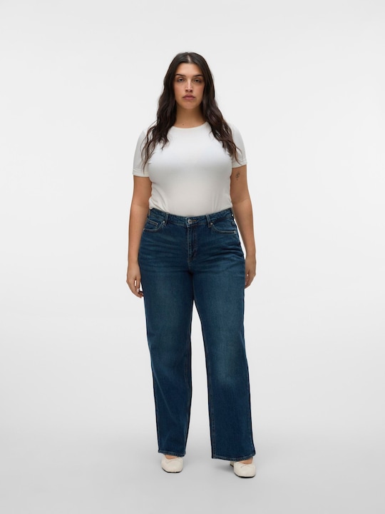 Produktbild Vero Moda VMCTESSA Hohe Taille Weiter Beinschnitt Jeans Weit geschnitten (54)