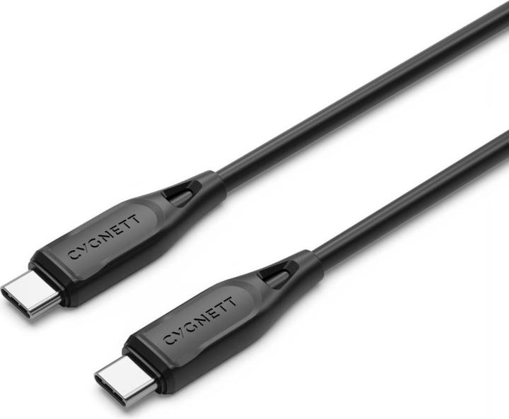 Produktbild Cygnett Essentials USB-C auf USB-C (USB 2.0) Kabel, Schwarz, 2 m (2 m, USB 2.0, 60 W)