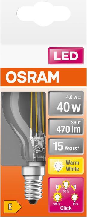 Produktbild Osram Led Three Step Dim Classic P (E14, 470 lm, 1x)