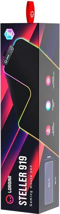Immagine prodotto Lorgar Mousepad Steller 919 900mmx360mmx3mm/retroilluminazione RGB al dettaglio