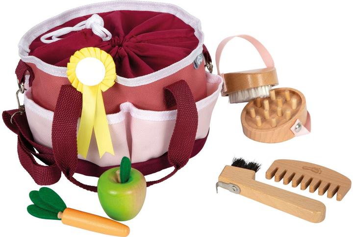 Actual product image small foot Pferdepflegeset mit Tasche rot