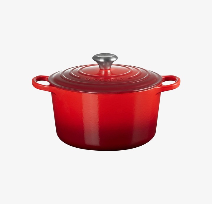 Produktbild Le Creuset Gusseisen Topf (24 cm, Bräter + Schmortopf, Gusseisen, Emaille)