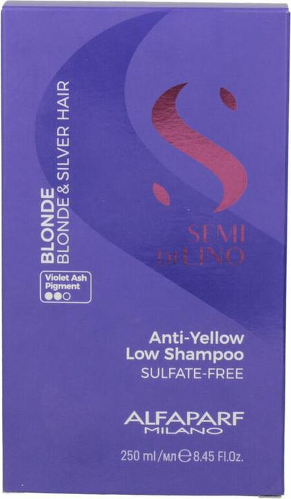 Actual product image Alfaparf Semi Di Lino Anti-Yellow Low Shampoo (250 ml, Liquid shampoo)