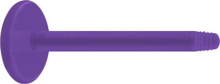 Actual product image Star Piercing Micro labret rod violet (Acrylic, without brass)