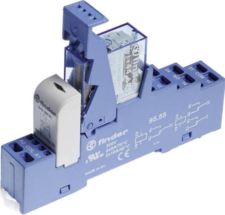 Actual product image Finder 48.72.7.024.0050 Relay module Rated voltage: 24 V/DC Switching current (max.):