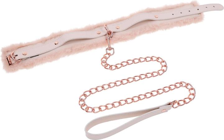 Actual product image Sportsheets peaches 'n creame fur collar & leash