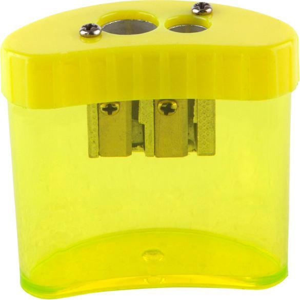Actual product image Idena Sharpening box 2 oval, assorted colours