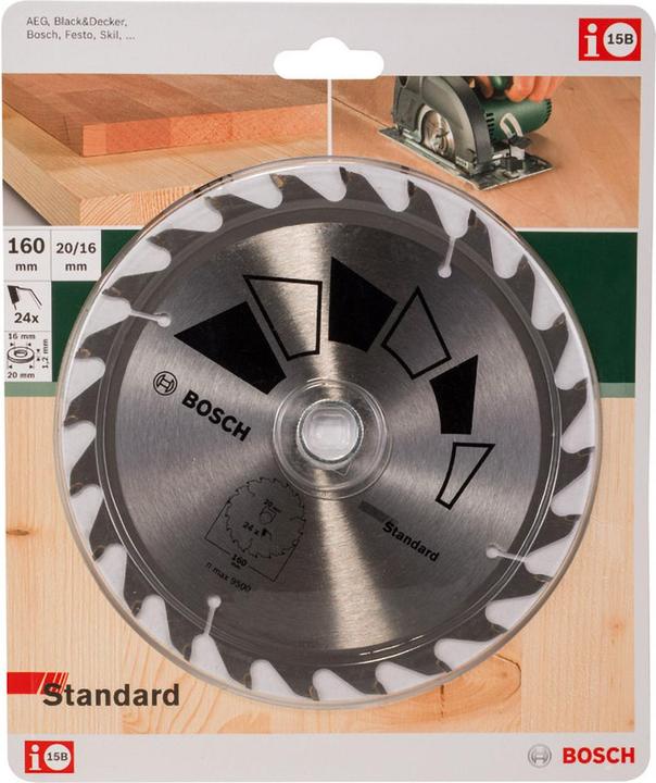 Immagine prodotto Bosch Professional Zubehör DIY KSB Basic 160x2.2x20/16 Z24