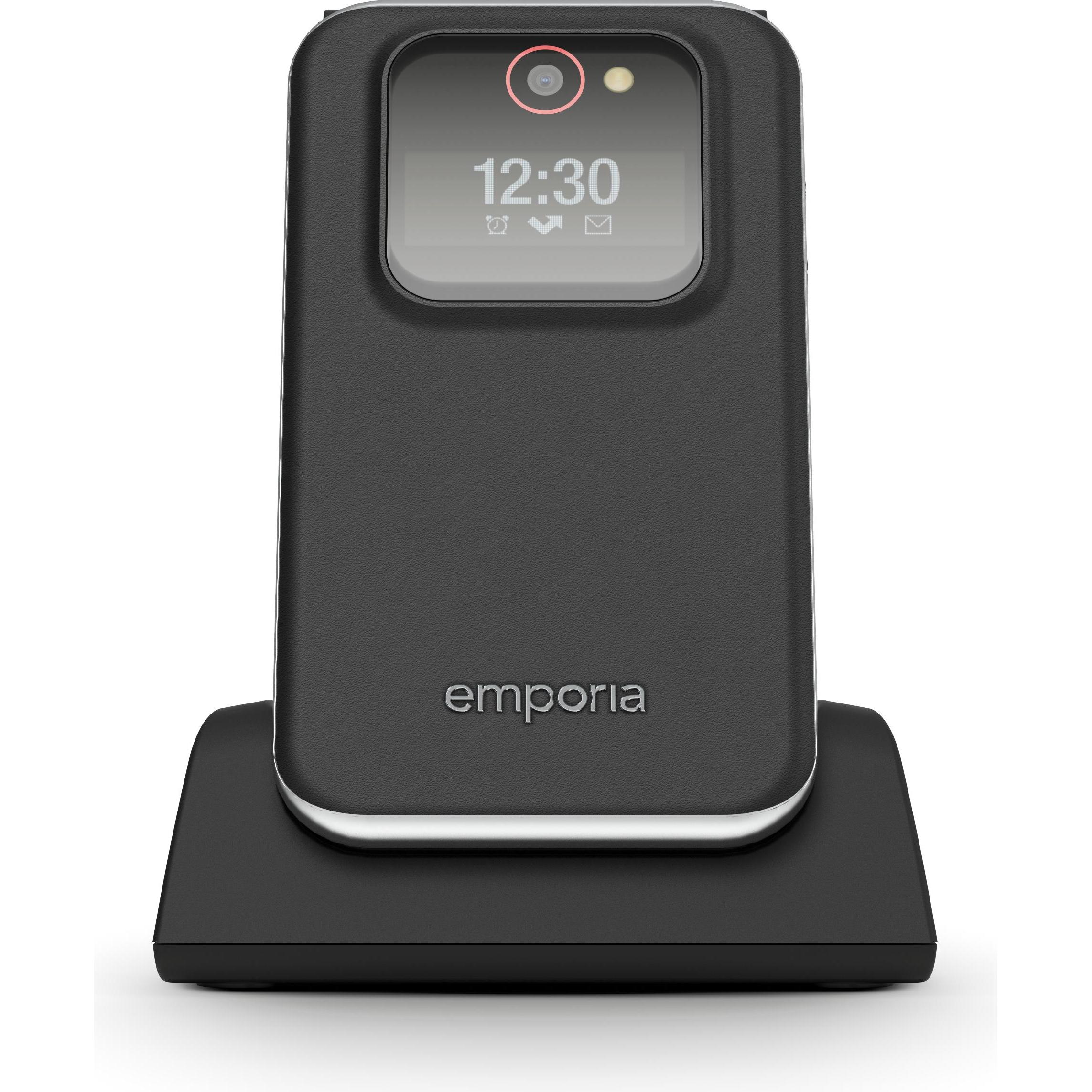 Emporia V228 7,11 cm (2.8") Schwarz Einsteigertelefon (2.80", 2 Mpx, 2G), Tastenhandy, Schwarz