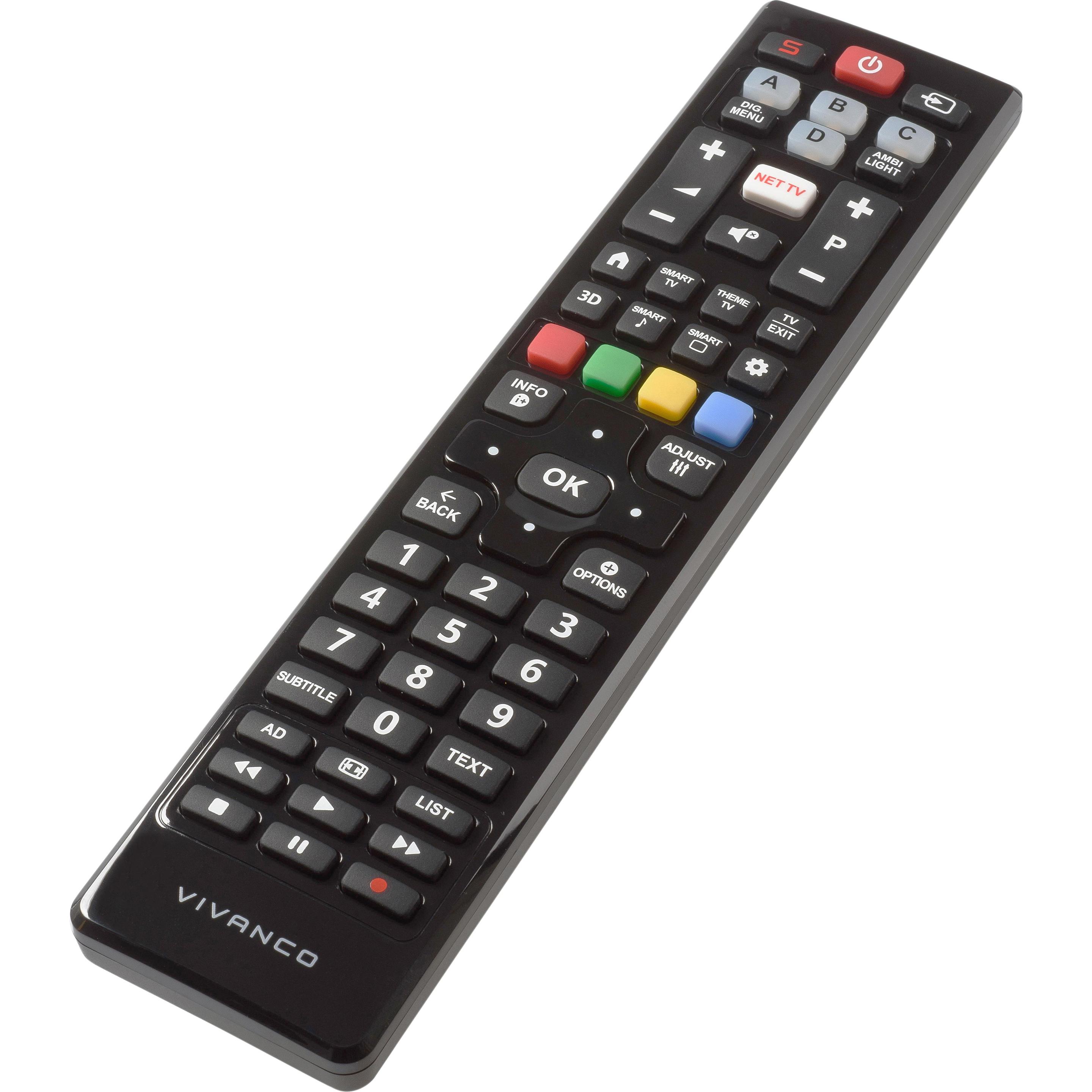 Thumbnail - Vivanco Rr 260 (Gerätespezifische Fernbedienung, Infrarot), Fernbedienung, Schwarz