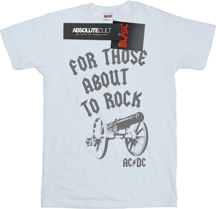 Actual product image AC/DC Mens For Those About To Rock Cannon T-Shirt (M)