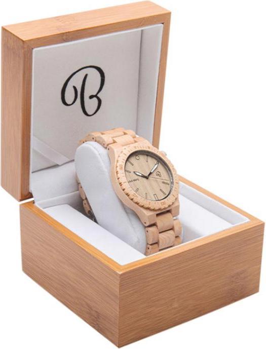 Immagine prodotto Bambuu Orologio in legno (Orologio da polso analogico, 46 mm)