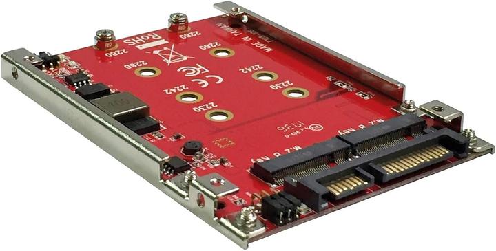 Produktbild Roline M.2 zu SATA III SSD H/W Adapter, 2x M.2 NGFF SSD, Boot- und RAID-fähig