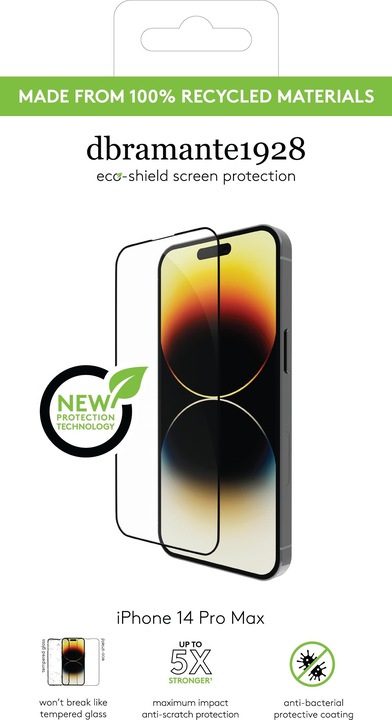 Produktbild dbramante1928 Eco-Shield (1 Stück, Apple iPhone 14 Pro Max)