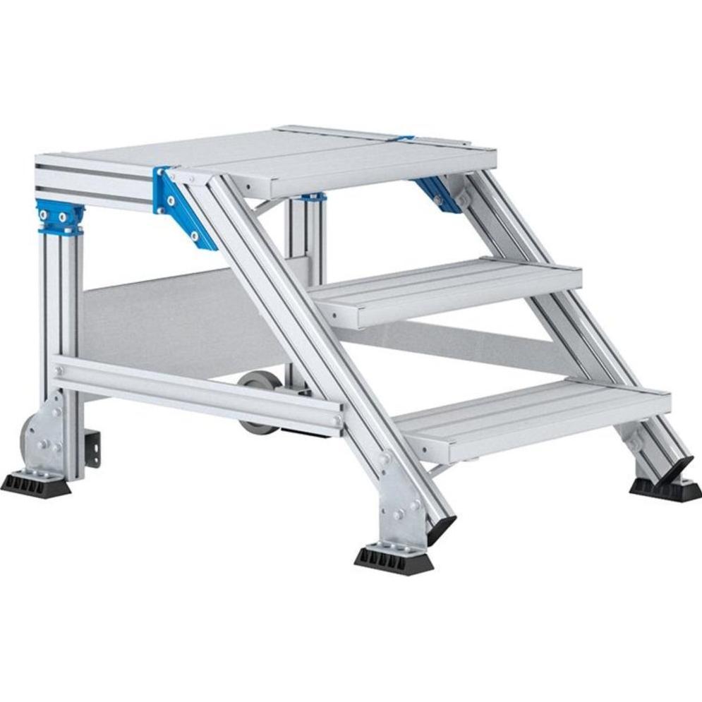 Zarges, Scala a pioli, Pianerottolo LM 3 gradini Z600 (Ponteggio, 60 cm)