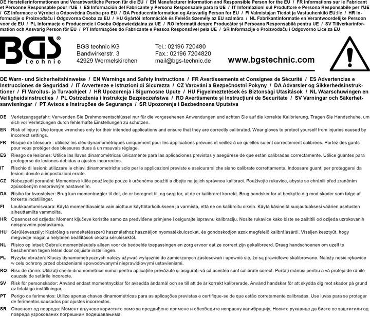 Productafbeelding BGS Digitale momentsleutel | Uitgang uitwendig vierkant 12,5 mm (1/2") | 40 - 200 Nm (1/2", 40 Nm, 200 Nm)