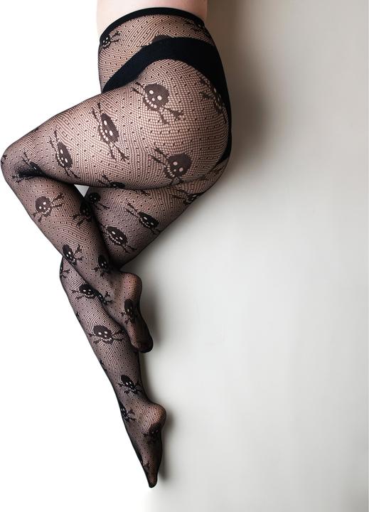 Produktbild Kix'ies Fishnet Tights - Skulls - C