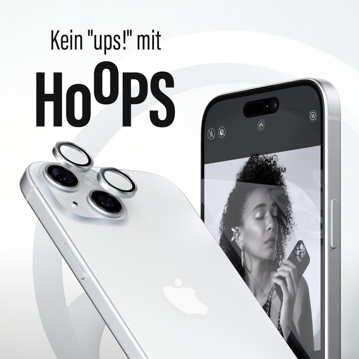 Actual product image PanzerGlass Hoops Camera Lens Protector (1 Piece, Apple iPhone 15, Apple iPhone 15 Plus)