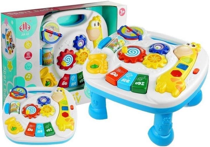Image du produit Lean Toys Table et panneau pédagogiques 2 en 1 pour enfants
