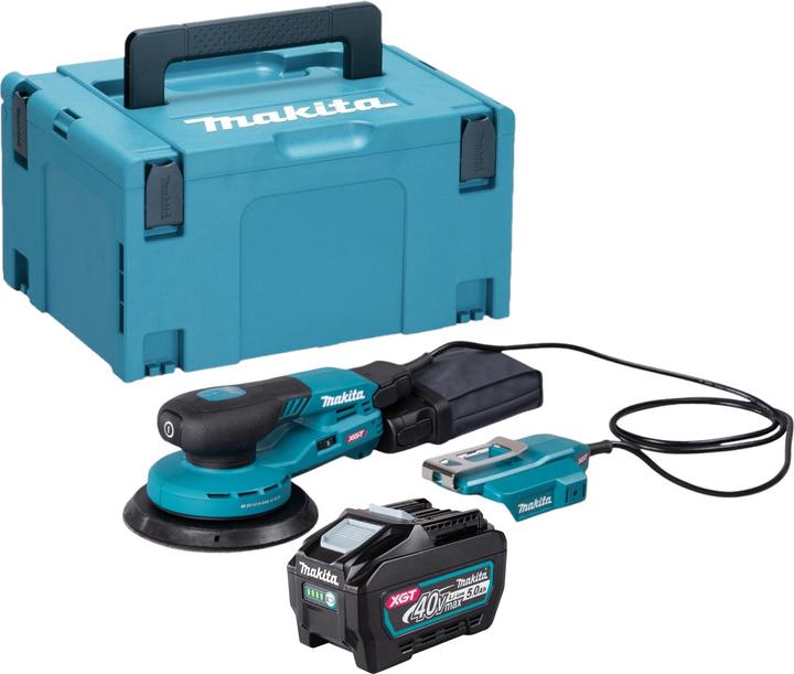 Produktbild Makita BO 004 CGT101 Akku Exzenterschleifer 40 V max. 150 mm 3,0 mm Hub Brushless + 1x Akku 5,0 Ah (Exzenterschleifer)