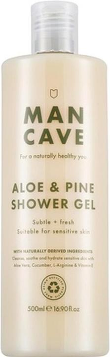 Immagine prodotto ManCave Gel doccia all'aloe e al pino 500ml per uomo Adatto a pelli sensibili Senza solfati Vegan Frien (500 ml)