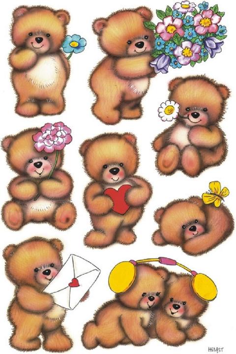 Actual product image HERMA Sticker bear