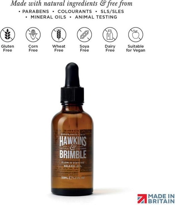 Actual product image Hawkins & Brimble Beard Oil (50 ml)