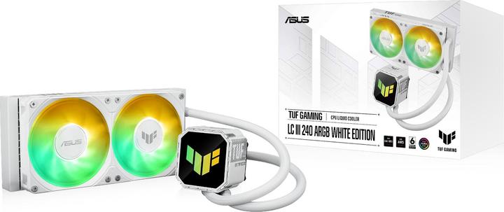 Actual product image ASUS Wak Tuf Gaming Lc Iii 240 Argb Wht