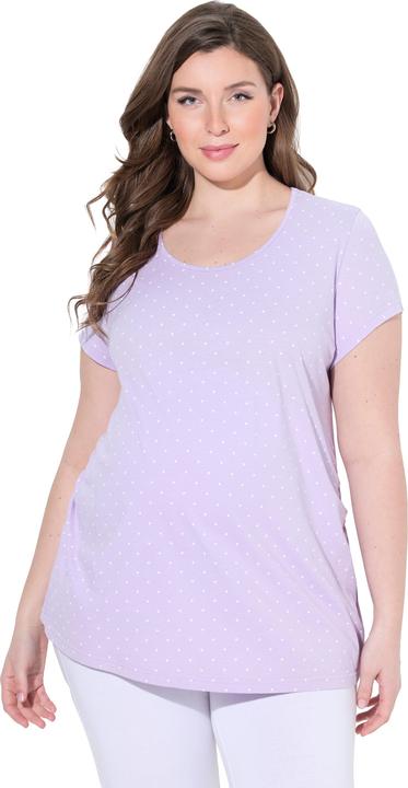 Image du produit Ulla Popken T-shirts Bellieva en lot de 2, à col rond et manches courtes Fronces latérales, coton bio. GOTS (58)