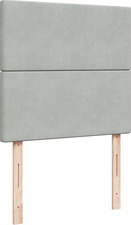 Actual product image vidaXL Bo x spring bed with mattress 120 x 190 cm velvet (120 x 190 cm)