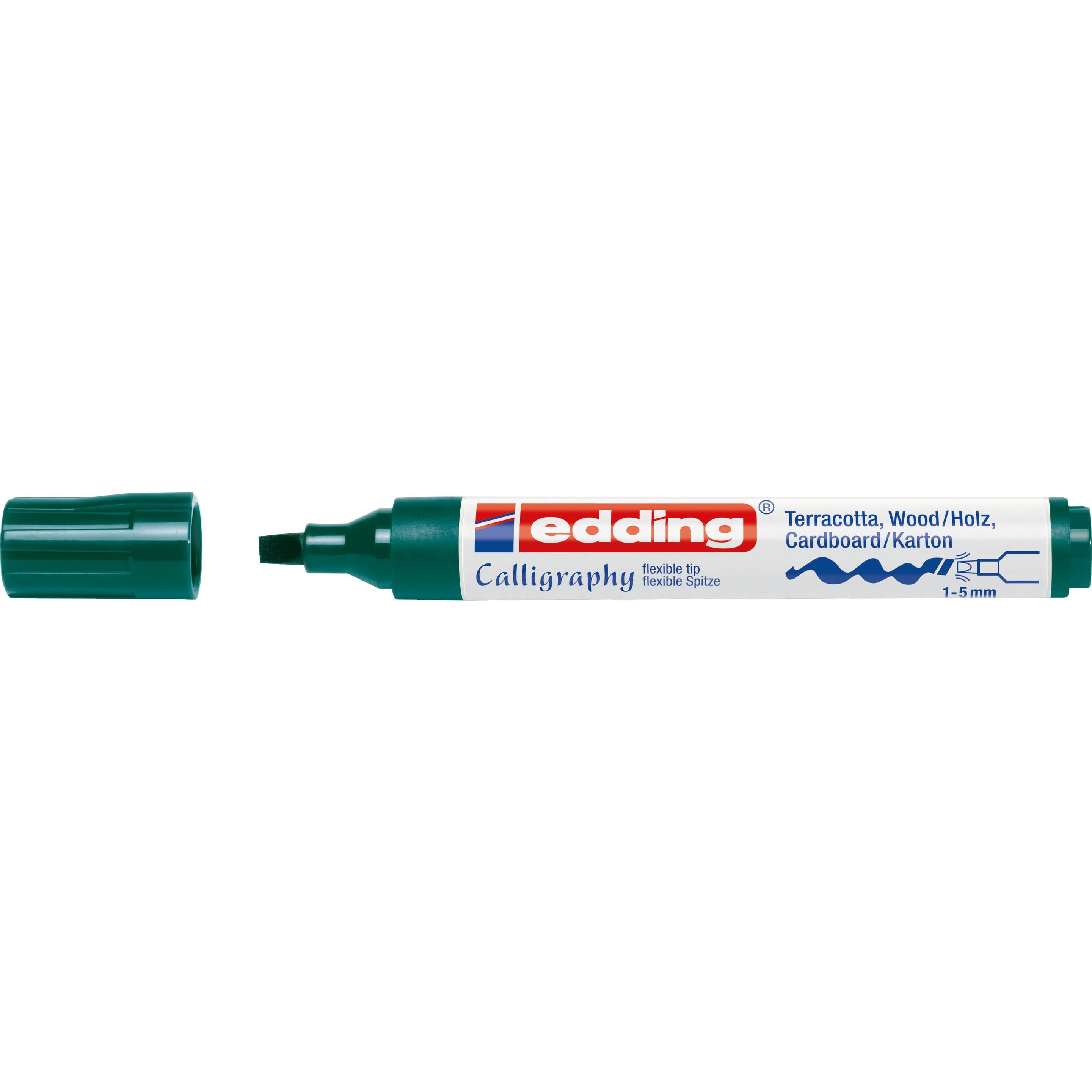 Edding, Marker, Kalligrafie-Marker (Grün, 5 mm, 1 x)