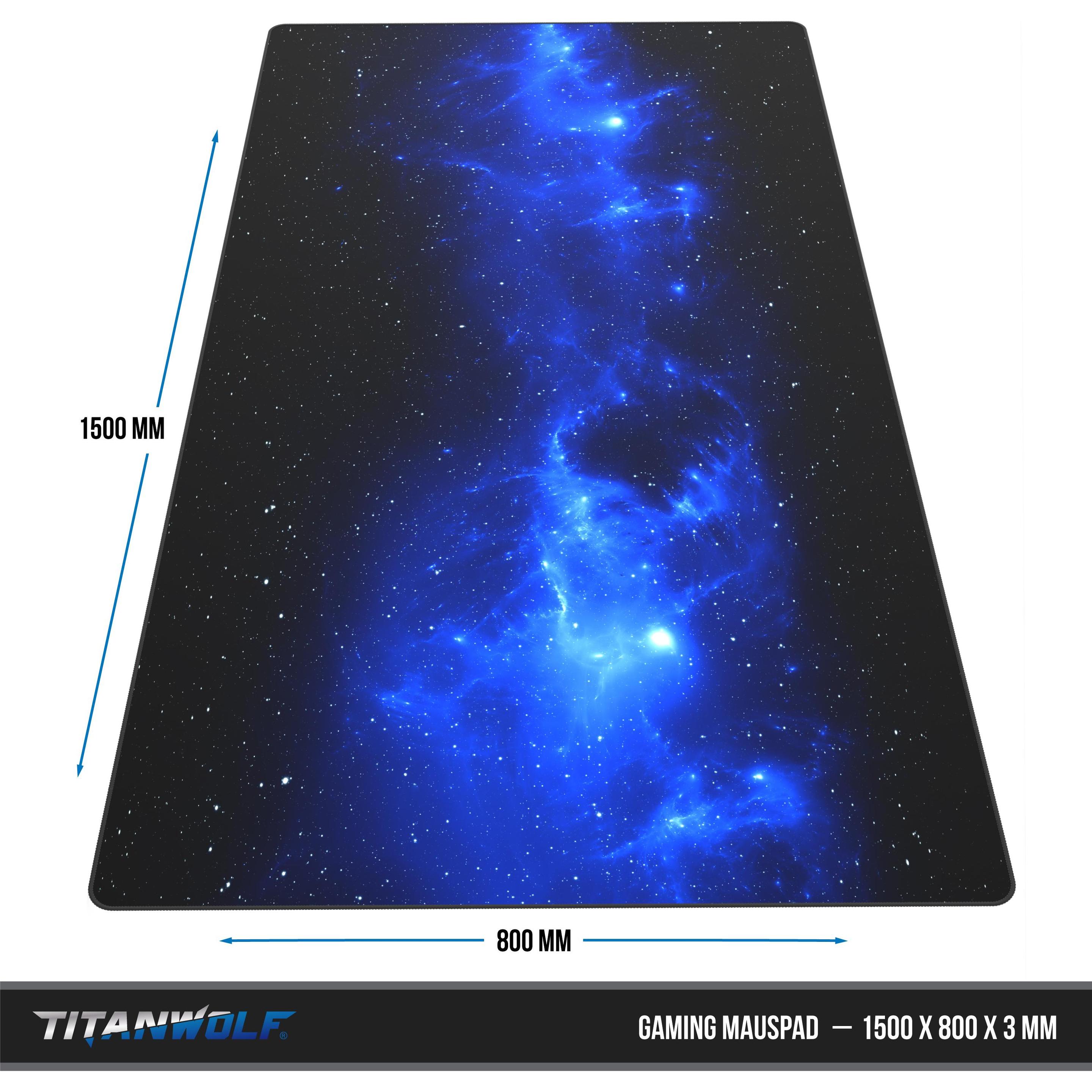 Thumbnail - Titanwolf Gaming Mauspad, XXXL Speed Gaming Mausmatte, Mousepad Extragrosse Fläche von 1500 x 800mm, Space (XXL), Mausma...