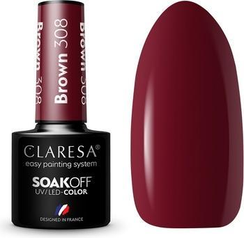 Immagine prodotto Claresa Gel marrone a immersione Uv/Led English 308 5G (Brown, Vernice UV gel)