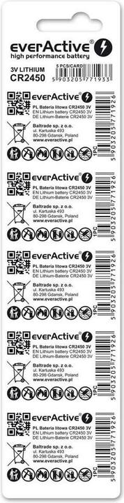 Produktbild Everactive CR2450 Lithium-Batterie (5 Stk., CR2450, 600 mAh)