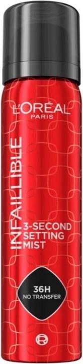 Actual product image L'Oréal Paris L'Oreal Paris Infaillible 3-Second Setting Mist - 75 Ml - Transferproof Setting Spray (Transparent)