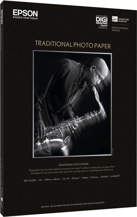 Epson Traditional (330 g/m², A3+, 25 pcs.)