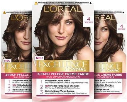 Produktbild L'Oréal Paris Loreal, Exzellenz -Creme, Haarfärbemittel 4, 1 Stück (4)