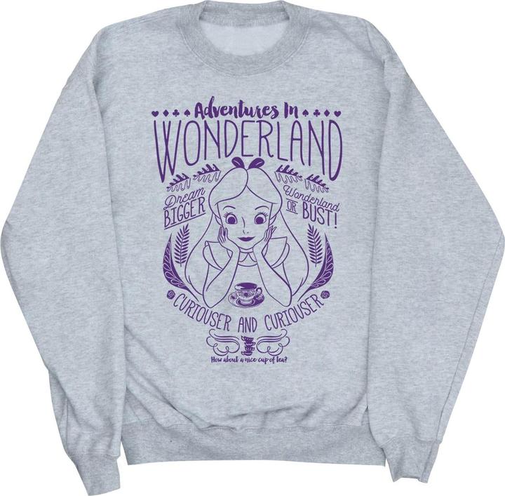 Actual product image Disney Girls Alice In Wonderland Adventures Sweatshirt (128)