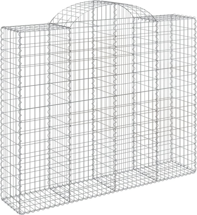 Immagine prodotto VidaXL Gabionen mit Hochbogen 11Stk. 200x50x160/180cm Verzinktes Eisen