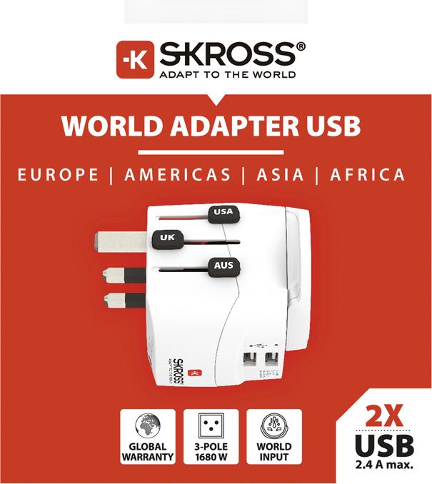 Produktbild Skross World Adapter Pro Light USB - World