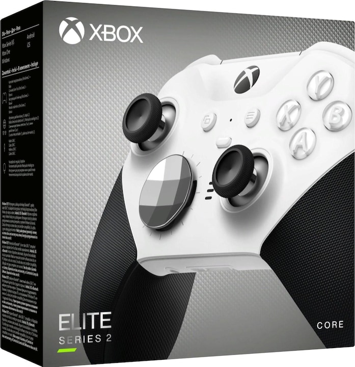 Immagine prodotto Microsoft Controller wireless Xbox Elite Series 2 - Core Edition - Senza accessori (PC, Xbox Series X, Xbox One X, Xbox One S, Xbox Serie S)