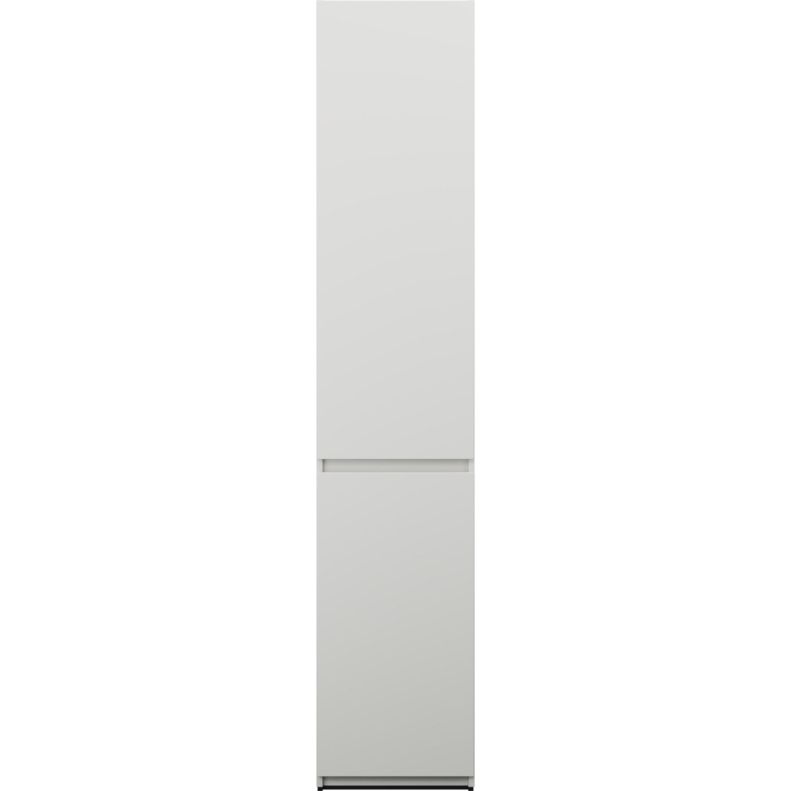 burgbad, Badezimmerschrank, Lin20 Hochschrank Bodenstehend mit 2 Türen, 2 Winkelablagen, Tiefe 245mm, Türanschlag rech