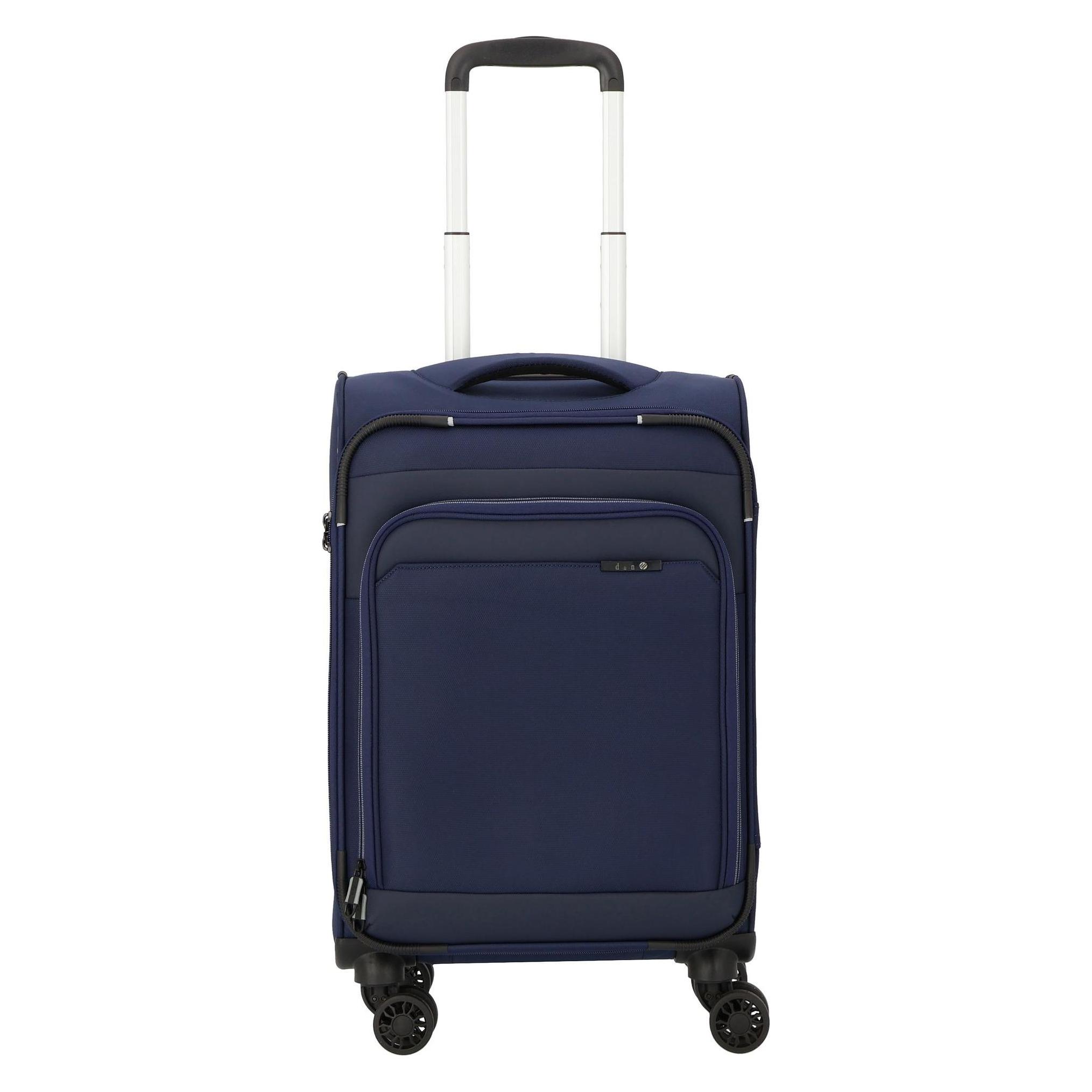 D&N, Koffer, Travel Line 9504 4 Rollen Kabinentrolley S 55 Cm, Blau, (35 l)