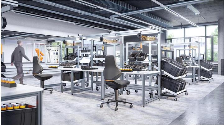 Produktbild Bimos Arbeitsdrehstuhl TEXON Labor+Produktion (45 - 62 cm)