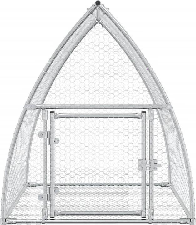 Produktbild vidaXL Klatka dla królików, srebrna, 100x105x120cm, stal galwanizowana